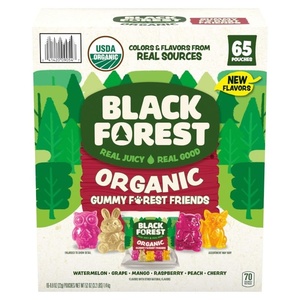 image:imageBlack Forest USDA Organic Gummy Bears  65 Pouches  08Oz Each08 Ounce 65 Count