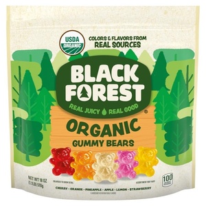 image:imageBlack Forest USDA Organic Gummy Bears  65 Pouches  08Oz Each18 Oz Pack of 1