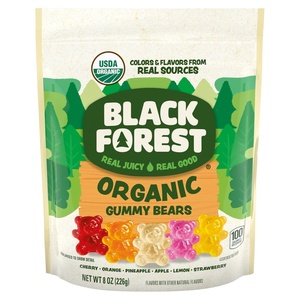 image:imageBlack Forest USDA Organic Gummy Bears  65 Pouches  08Oz Each6 Count