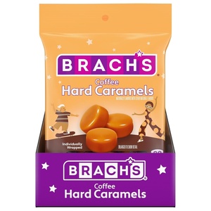 image:imageBrachs Nips Caramel Flavored Hard Candy Individually Wrapped Candies 325 Ounce Bags Pack of 12Coffee