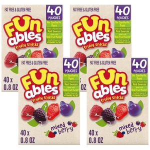 image:imageFunables Fruity Snacks Mixed Berry Flavored Snacks 32 oz 40 ct40 Count Pack of 4