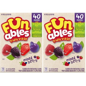 image:imageFunables Fruity Snacks Mixed Berry Flavored Snacks 32 oz 40 ct80 Count