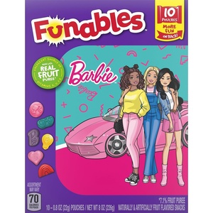 image:imageFunables Fruity Snacks Super Mario Assorted Fruit Flavored Snacks 08 oz 10 ctBarbie