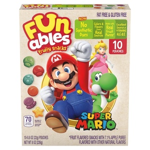 image:imageFunables Fruity Snacks Super Mario Assorted Fruit Flavored Snacks 08 oz 10 ctSuper Mario
