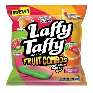 image:imageLaffy Taffy Candy Assorted Fruit Flavors Individually Wrapped Mini Bars 6 Ounce BagFruit Combo