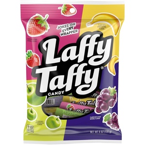 image:imageLaffy Taffy Candy Assorted Fruit Flavors Individually Wrapped Mini Bars 6 Ounce BagOriginal