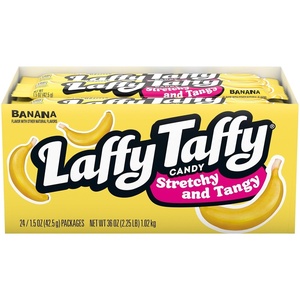 image:imageLaffy Taffy Candy Stretchy amp Tangy Banana Flavor 15 Ounce Bars Pack of 24Banana