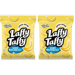 image:imageLaffy Taffy Mini Bar Bag Banana Chewy Taffy Candy 35 oz35 Ounce Pack of 2