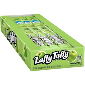 image:imageLaffy Taffy Rope Candy Sour Apple Flavor 081 Ounce Ropes Pack of 24Sour Apple