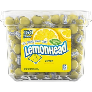 image:imageLemonhead Hard Lemon Candy Individually Wrapped Candy 150 Count 405 Ounce150 Count