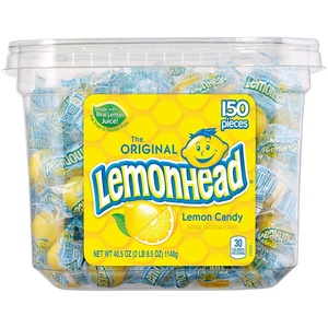 image:imageLemonhead Hard Lemon Candy Individually Wrapped Candy 150 Count 405 OuncePack of 4  600 Count Total