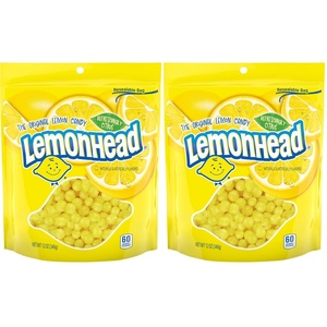 image:imageLemonhead Hard Lemon Candy Refreshingly Citrus Resealable Bag 12 oz12 Ounce Pack of 2
