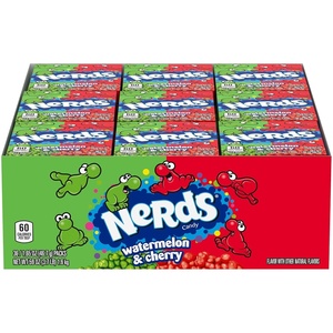 image:imageNerds Candy Watermelon amp Wild Cherry Flavor 165 Ounce TreatSize Theater Candy Boxes Pack Of 36