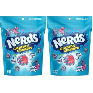 image:imageNerds Gummy Clusters Candy Very Berry Crunchy and Gummy 8 OunceVery Berry