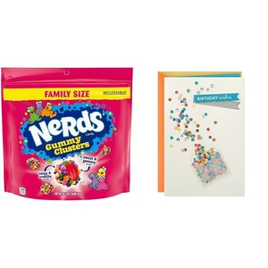 image:imageNerds Gummy Clusters Candy amp Hallmark Birthday Card with Envelope Gift Bundle