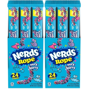 image:imageNerds Rope Candy Tropical Flavor 092 Ounce Ropes Pack of 24Very Berry