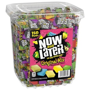 image:imageNow amp Later Original Mix Individually Wrapped Mixed Fruit Chew Candy 150 Pieces90 Ounce Pack of 1