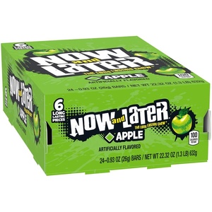 image:imageNow and Later Chewy Candy Banana Flavor 093 Ounce Bars Pack of 24Apple