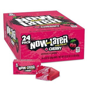 image:imageNow and Later Chewy Candy Banana Flavor 093 Ounce Bars Pack of 24Cherry