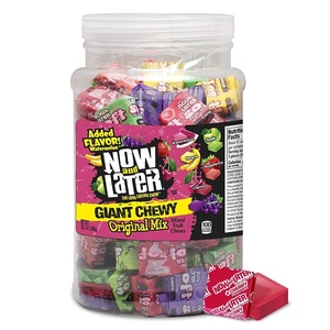 image:imageNow and Later Giant Chewy Original Mix Candy Mixed Fruit Chew Candy 38 Ounce Tub38 Ounce Pack of 1