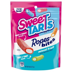 image:imageSweeTARTS Gummies Fruity Splitz Candy Sweet and Tart Resealable Bag 9 ozRope Bites