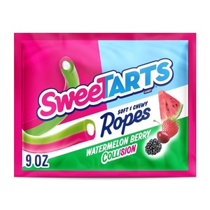 image:imageSweeTARTS Ropes Candy Watermelon Berry Collision Soft and Chewy 9 oz9 oz Pack of 1