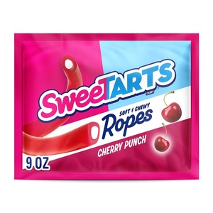 image:imageSweeTARTS Soft amp Chewy Ropes Candy Tangy Strawberry Flavor 9 Ounce PouchCherry