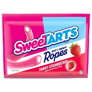 image:imageSweeTARTS Soft amp Chewy Ropes Candy Tangy Strawberry Flavor 9 Ounce PouchStrawberry