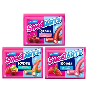 image:imageSweeTARTS Soft amp Chewy Ropes Candy Tangy Strawberry Flavor 9 Ounce PouchVariety