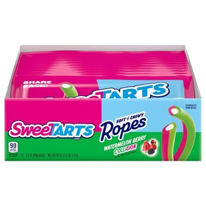 image:imageSweeTARTS Soft and Chewy Ropes Cherry Punch Flavor 18 Ounce Pouches Pack of 24Watermelon Berry