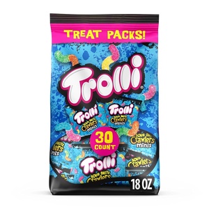 image:imageTrolli Peachie Os Rings Sour Gummy Candy 63 Ounce Bags Pack of 8CherryLemon  StrawberryGrape  OrangeLime