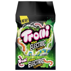image:imageTrolli Peachie Os Rings Sour Gummy Candy 63 Ounce Bags Pack of 8Electric Crawlers