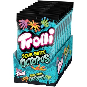 image:imageTrolli Peachie Os Rings Sour Gummy Candy 63 Ounce Bags Pack of 8Octopus