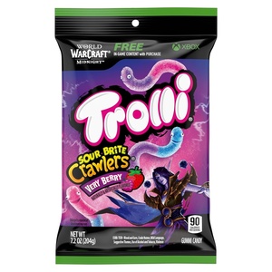 image:imageTrolli Sour Brite Crawlers Candy Very Berry Sweet and Sour Gummy Worms 72 ozVery Berry