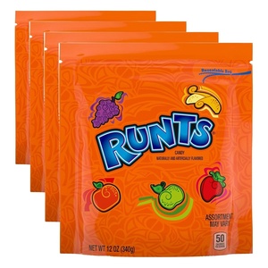 image:imageRunts Chewy Candy Assorted Fruity Flavors Resealable Bag 12 oz  Chewy fruitshaped candy assorted fruit flavors resealable share bag snacking party bowls onthego nostalgic12 Ounce Pack of 4
